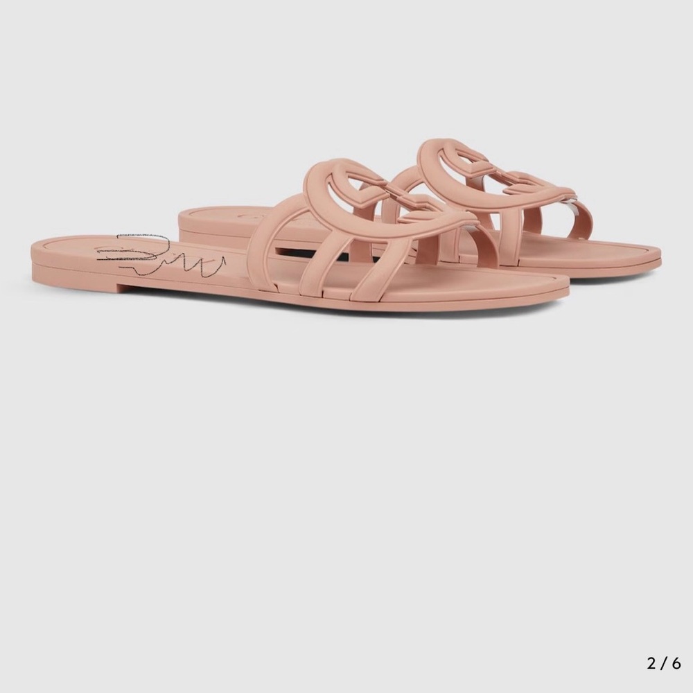 Gucci Blush Pink Slide Sandals